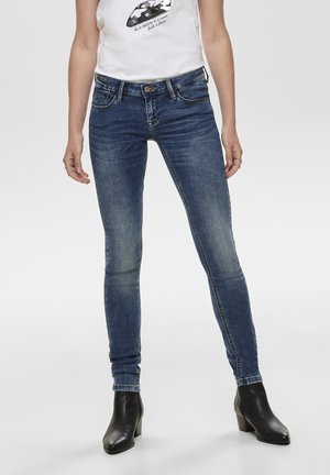 ONLCORAL SUPERLOW - Jeansy Skinny Fit - dark blue denim