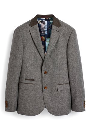 Next SLIM FIT TRIMMED DONEGAL - Anzugsakko - grey