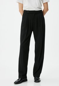 Koton BUTTON DETAIL  - Stoffhose - black