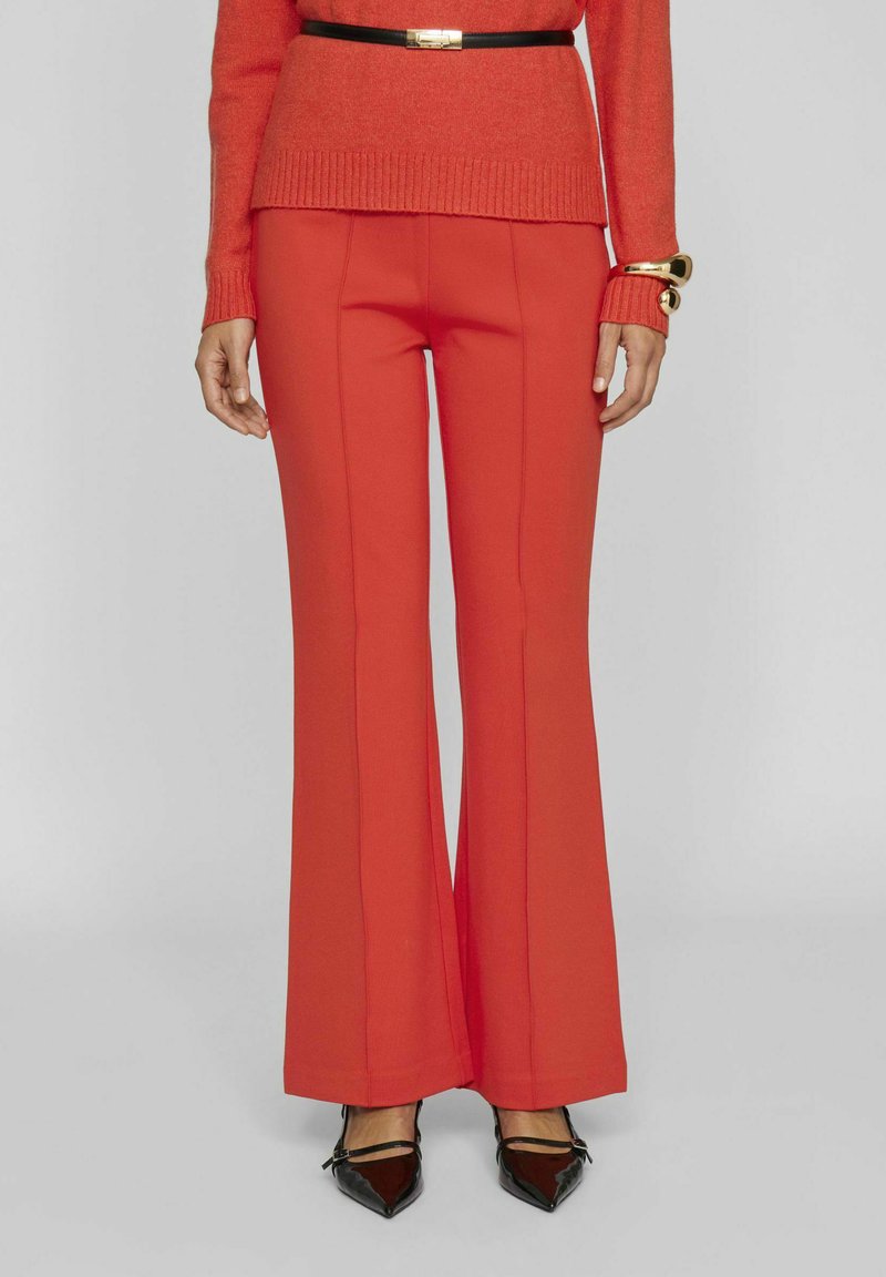 VILA VIBILLIE - Trousers - aurora red