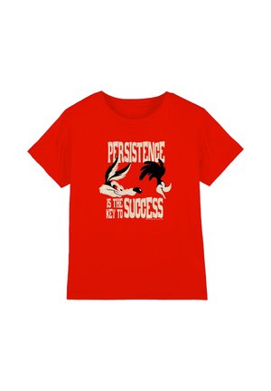 Cotton Soul, LOONEY TUNES PERSISTENCE UNISEX - Print T-shirt - red