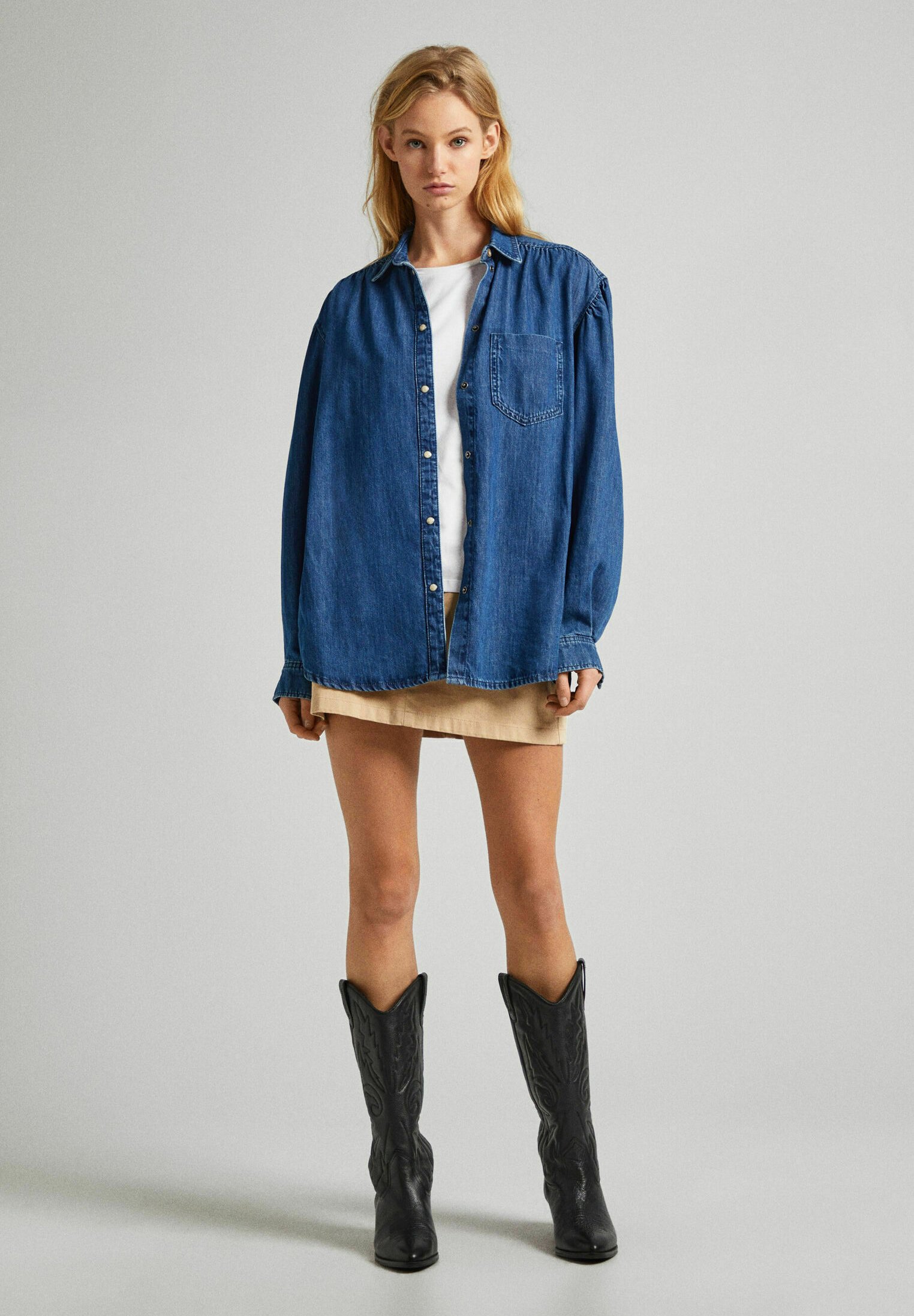 Chemisier Pepe Jeans Becky Jaune Pois - Taille XS, Manches Ballon