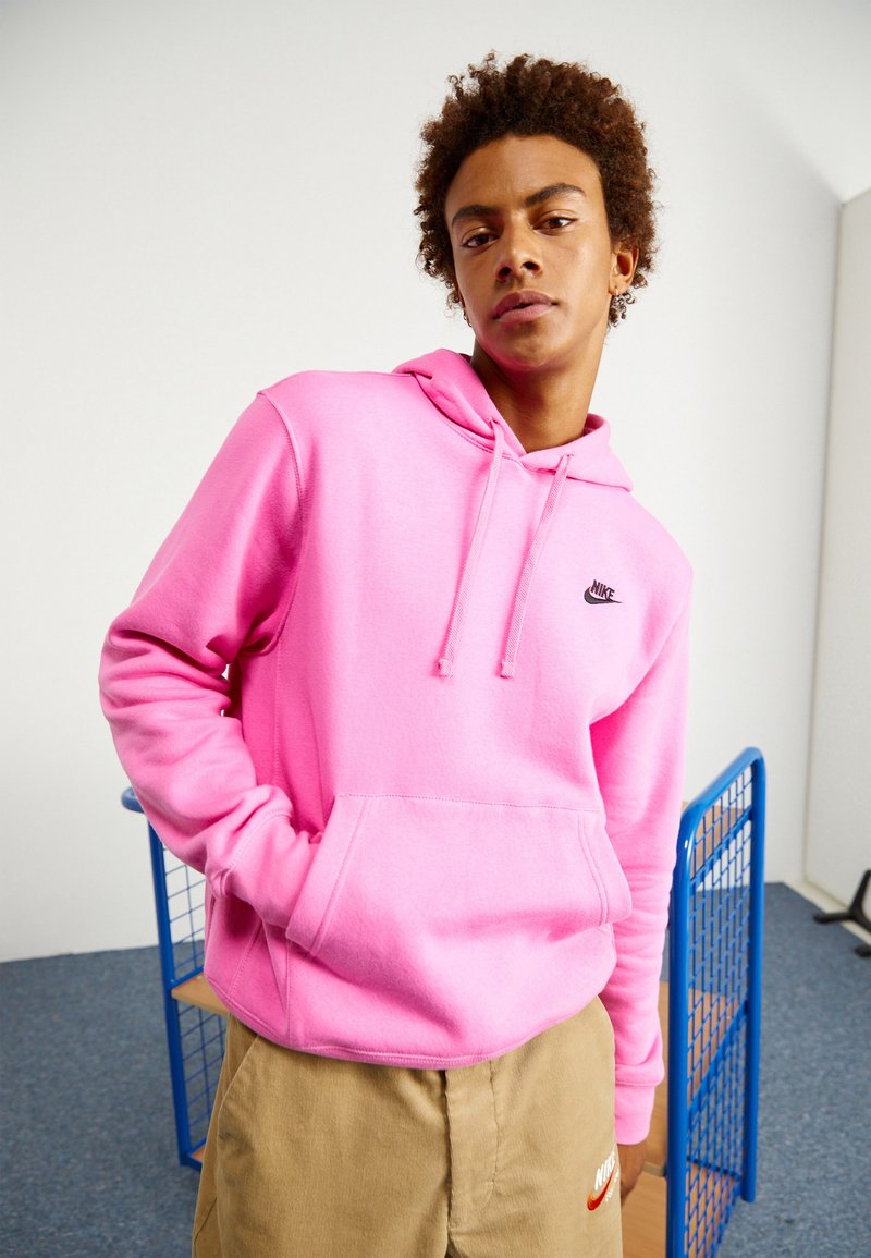 Nike Sportswear CLUB HOODIE Hoodie playful pink/black/pink
