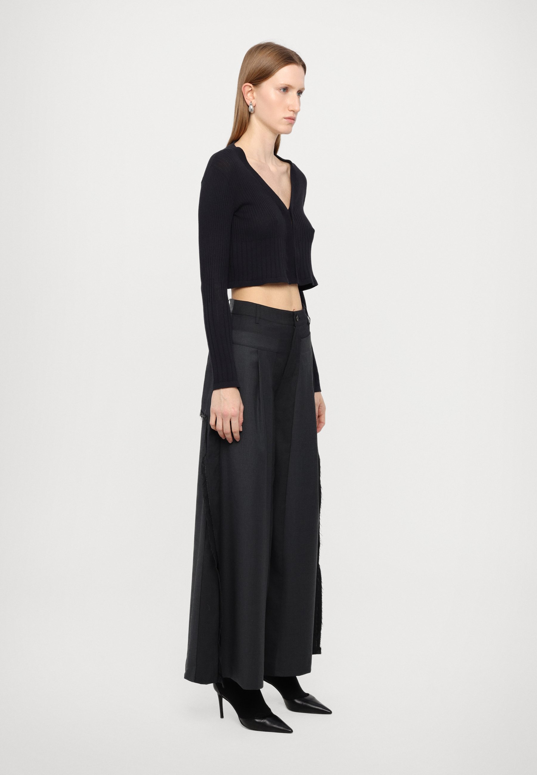 Feng Chen Wang DECONSTRUCTION PATCHWORK TROUSERS - Trousers