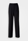 TIMELESS WOOL BLEND WIDE LEG TROUSERS - Bukser - black