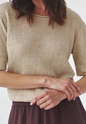 T-shirt - bas - beige