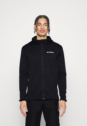 TERREX XPERIOR LIGHT FLEECE HOODED JACKET - Trainingsjacke - black