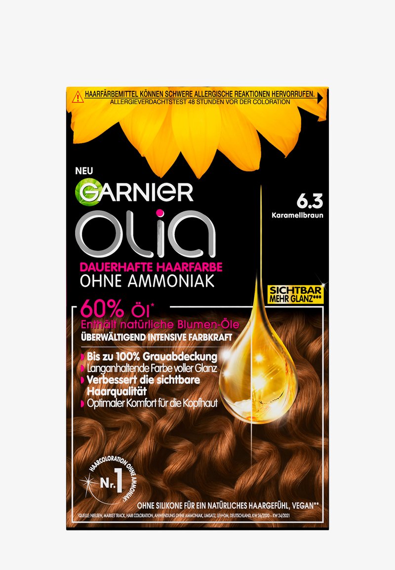 Garnier OLIA PERMANENT HAIR COLOR - Hårfarve - caramel brown/okker ...
