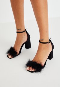 ONLALYX - Sandale s visokom petom - black
