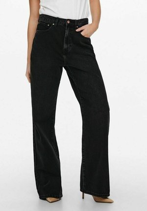 Wide leg - black denim