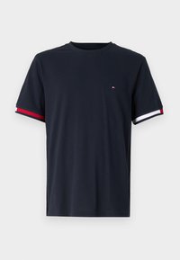 GLOBAL STRIPE FLAG CUFF TEE - T-shirt basic - desert sky