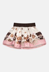 Monnalisa Falda acampanada - ecrù+rosa fairytale