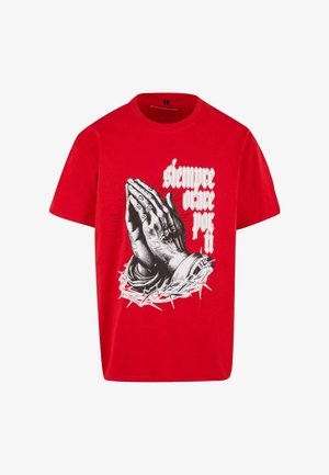 MJ Gonzales, HEAVY OVERSIZED TEE - PRAY FOR YOU - Tričko s potlačou - cityred