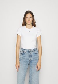 Tommy Jeans SLIM ESSENTIAL  - Print T-shirt - white