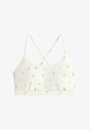EVERMOVE LIGHT SUPPORT FLORAL PRINT SPORTS BRA - Light support sports bra - white