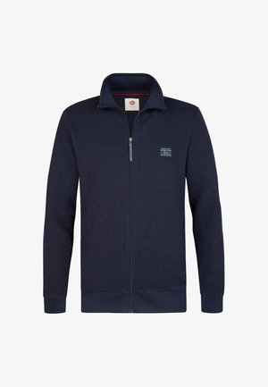 Petrol Industries, ZIP-UP COLLAR SWEATSHIRT STEELCREST - Cardigan - royal navy