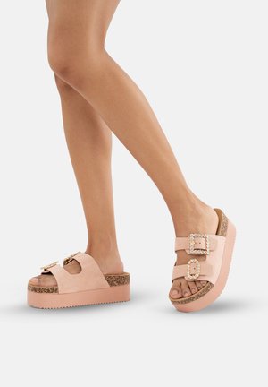 Heeled mules - rosa