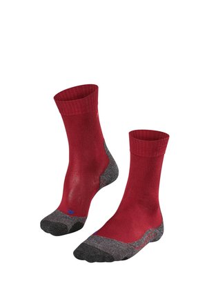 FALKE TK2 COOL TREKKING - Sportsokken - ruby