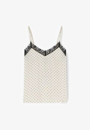 Motivi, TOP SOTTOVESTE A POIS - Top - bianco