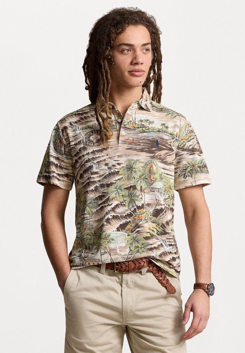 Polo Ralph Lauren - CUSTOM SLIM FIT PRINTED MESH POLO SHIRT - Polo shirt - playa de havana, Enlarge