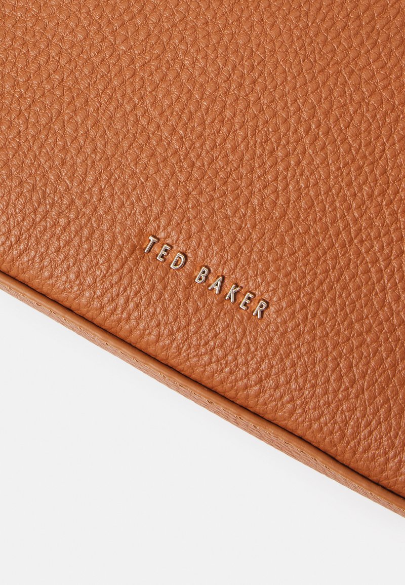 Sac Bandoulière Ted Baker London Style Selle En Simili Cuir - Nœud Doré, Marron Clair, Occasion Excellent état