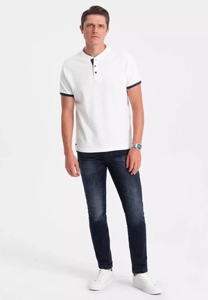 SET OF 3 - T-shirt basic - white blue navy