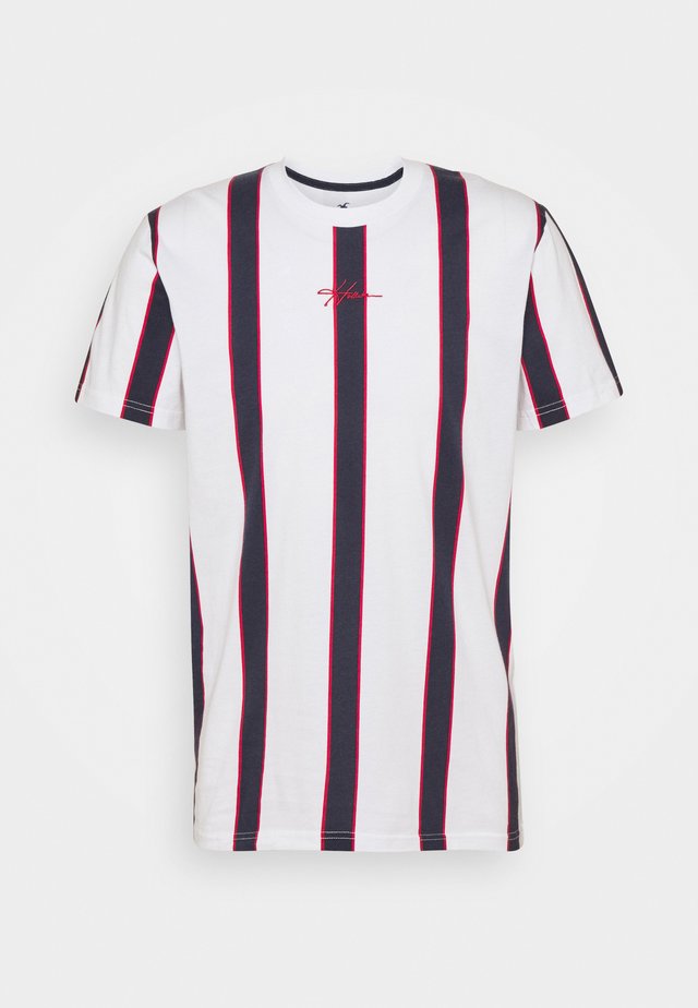 CREW - T-shirt imprimé - red/white/blue