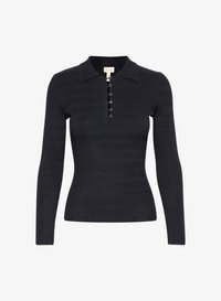 Kijelölve, dark navy black lurex stripe