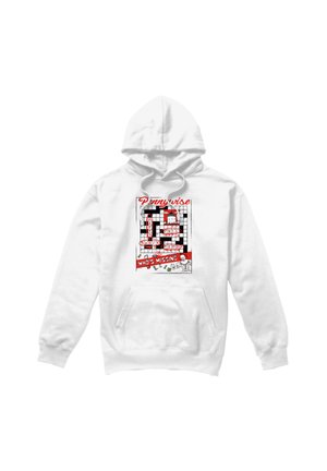 Cotton Soul, WELCOME TO DERRY PENNYWISE CROSSWORD PUZZLE - Hoodie - white