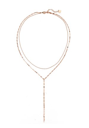 LAYER FLATTENED ROLO  - Collier - rosegoldfarben