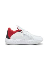 Puma COURT RIDER CHAOS TEAM  - Scarpe da basket - ash gray white black for all time red