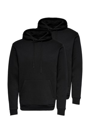 2 PACK  - Kapuzenpullover - schwarz