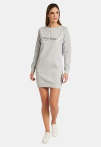 Bruno Banani MIT LOGOSCHRIFTZUG BULLOCK - Jerseykleid - grau   melange