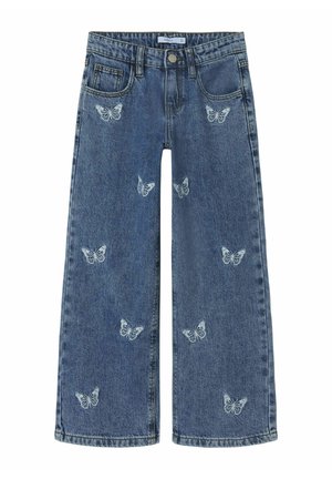WIDE - Flared Jeans - medium blue denim