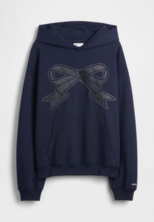 GAP GAP SANDY LIANG ADULT HEAVYWEIGHT BOW OVERSIZED HOODIE - Ikdienas džemperis - navy uniform
