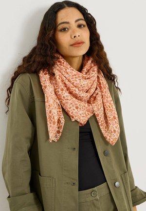 Grain de Malice, ETOLE LONGUE IMPRIMÉ FLEURI - Fular - orange