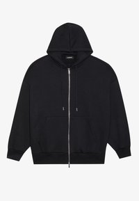 OVERSIZE BASIC ZIP HOODIE UNISEX - Jaka ar rāvējslēdzēju - true black