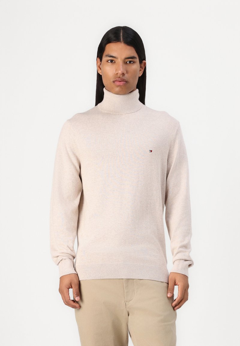 Tommy Hilfiger PIMA ROLL NECK - Pullover - timeless camel