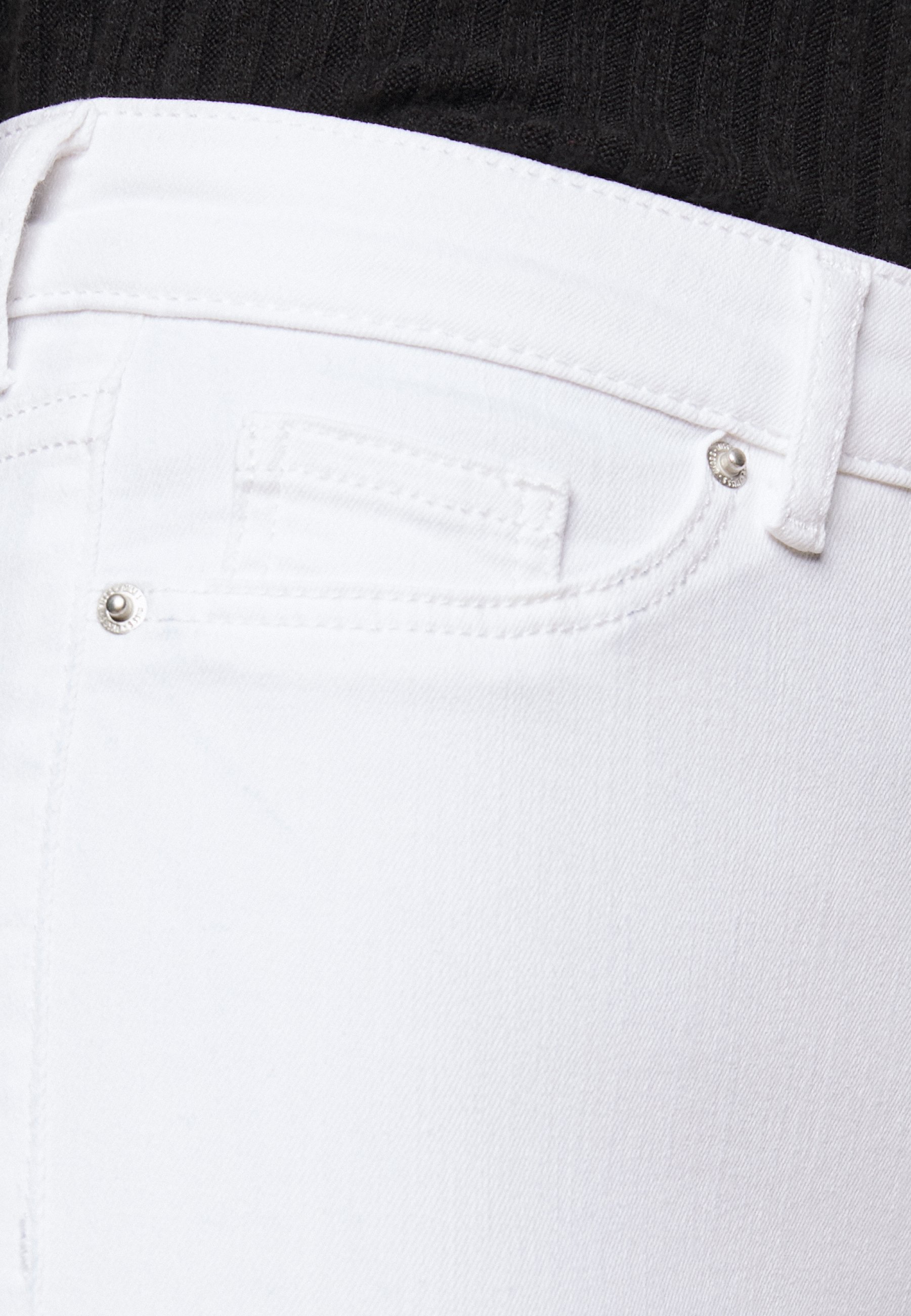 Petite white straight jeans Clearance