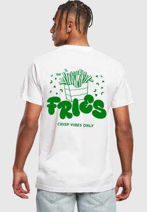 FRIES TEE - T-Shirt print - white