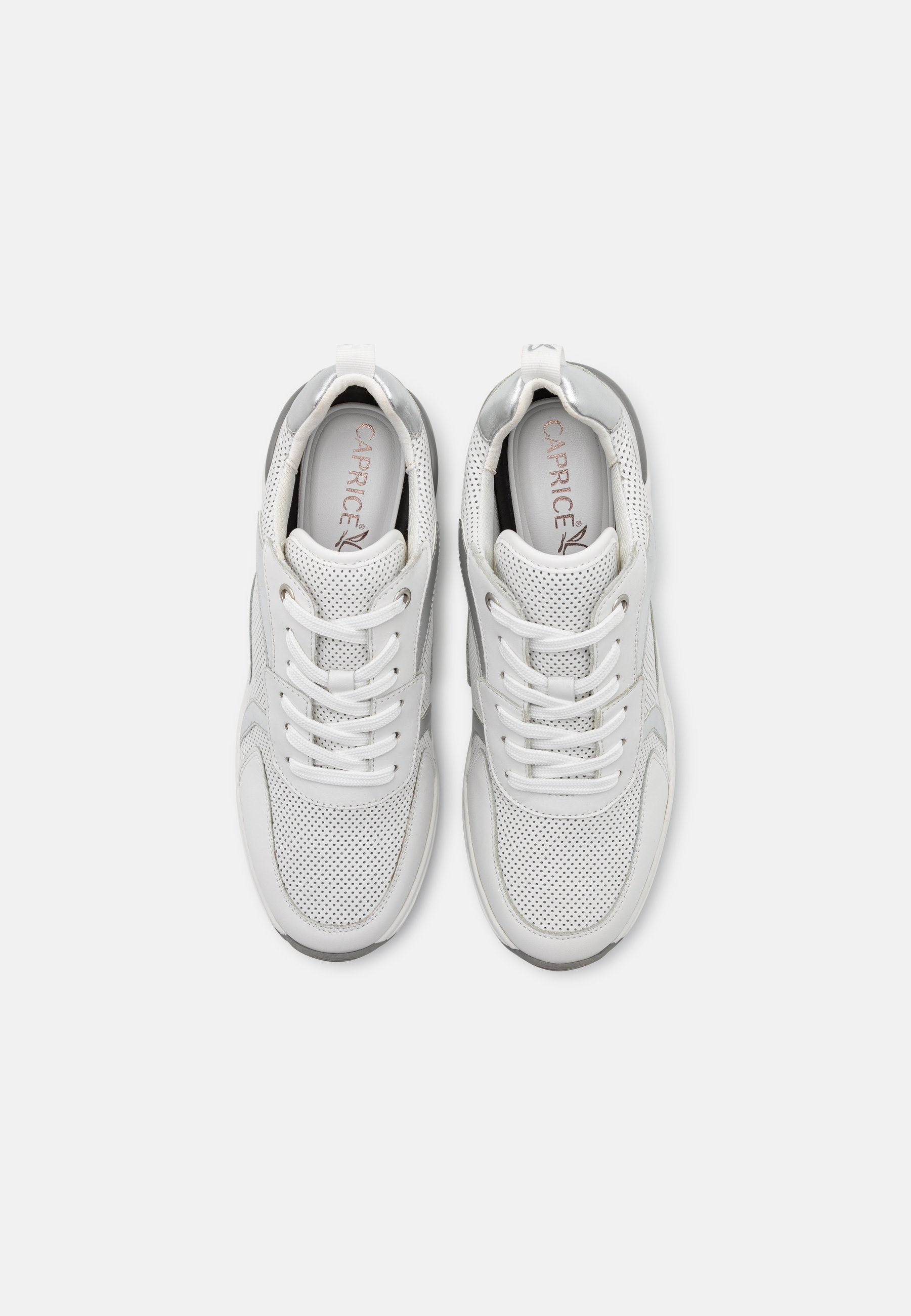 caprice silver trainers