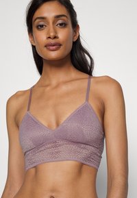 DKNY Intimates RACERBACK LONGLINE BRALETTE - Corpete - elderberry