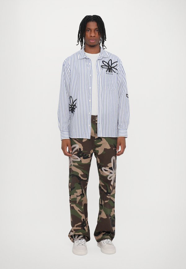 FLOWER CAMO UNISEX - Relaxed fit jeans - khaki