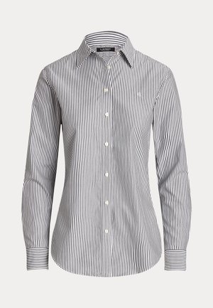 Lauren Ralph Lauren Petite, CLASSIC FIT STRIPED COTTON SHIRT - Chemisier - black/white