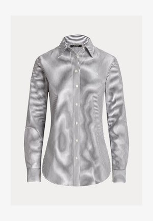 Lauren Ralph Lauren Petite, CLASSIC FIT STRIPED COTTON SHIRT - Gombos blúz - black/white