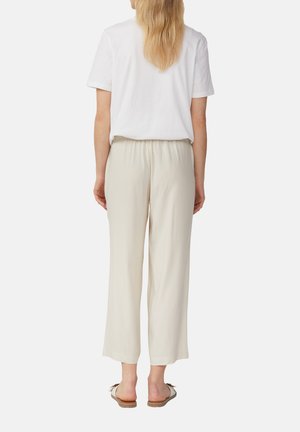 AUS MIT ELASTIKBUND - Pantalon classique - natur