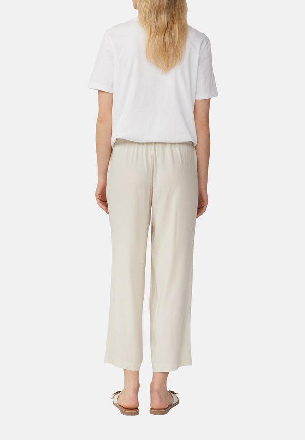 AUS MIT ELASTIKBUND - Stoffhose - natur