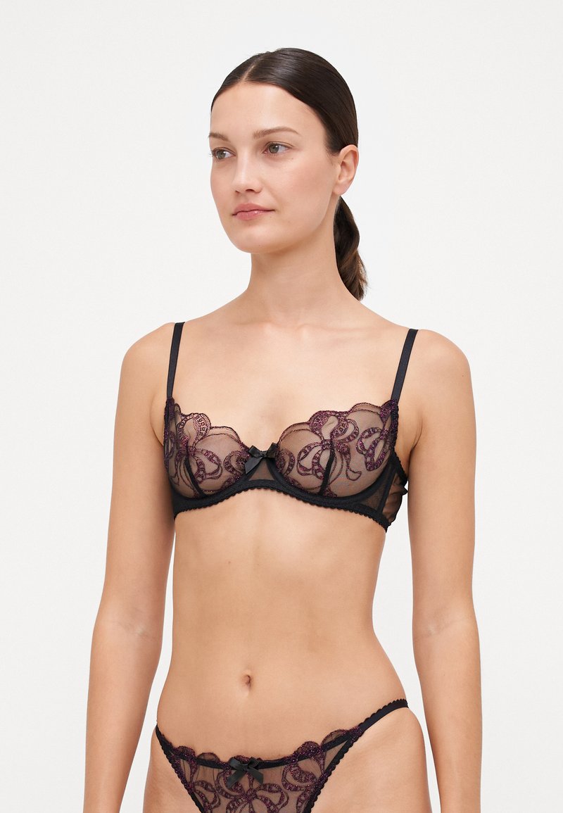 Agent Provocateur LOUELLA BRA - Soutien com aro - black/pink