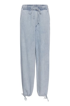 Gestuz FELINA - Wide Leg - light blue washed
