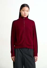 Obey Clothing FRANKIE TRACK - Cardigan - wine